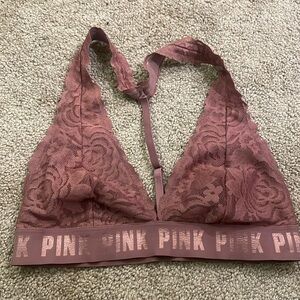 Victoria’s Secret PINK mauve lace floral bra/bralette